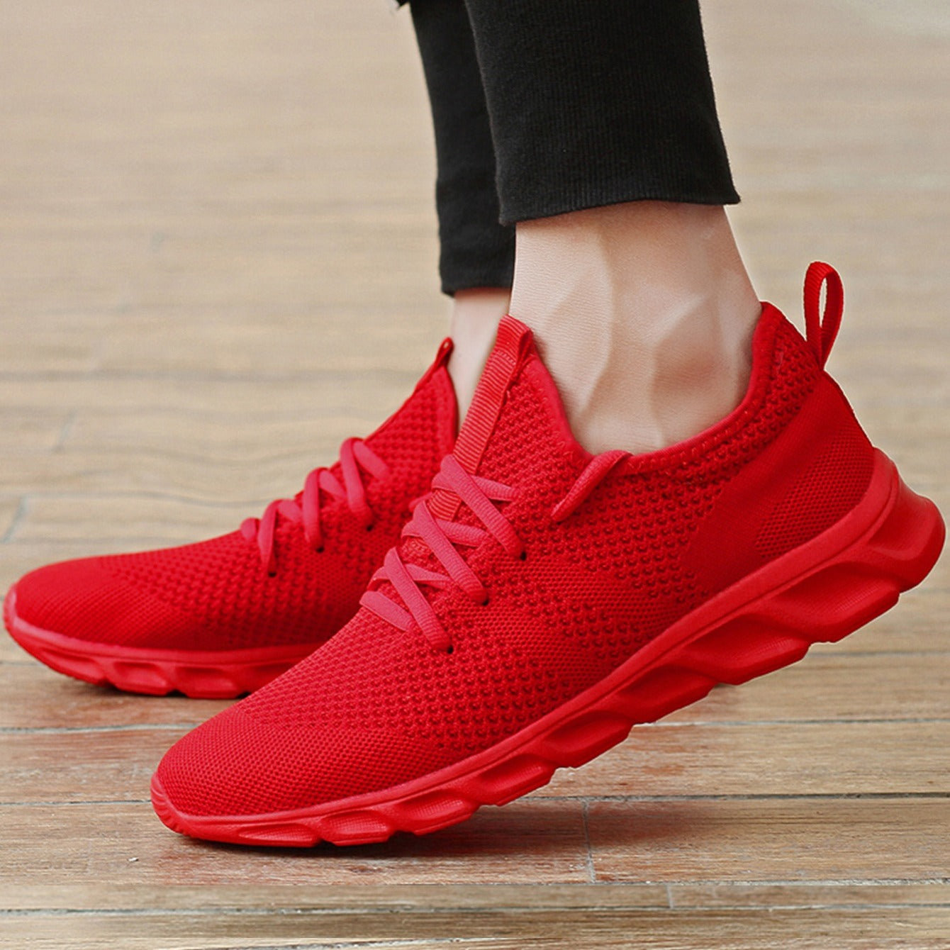 Men's Breathable Lightweight Woven Running Shoes Gift Chinese New Year Gift