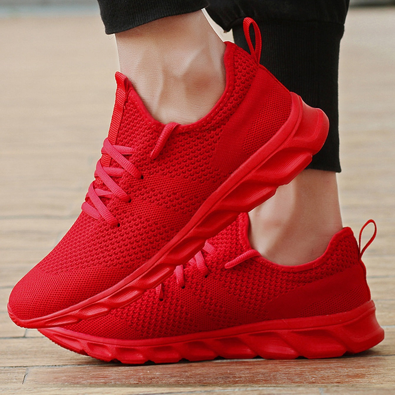 Men's Breathable Lightweight Woven Running Shoes Gift Chinese New Year Gift